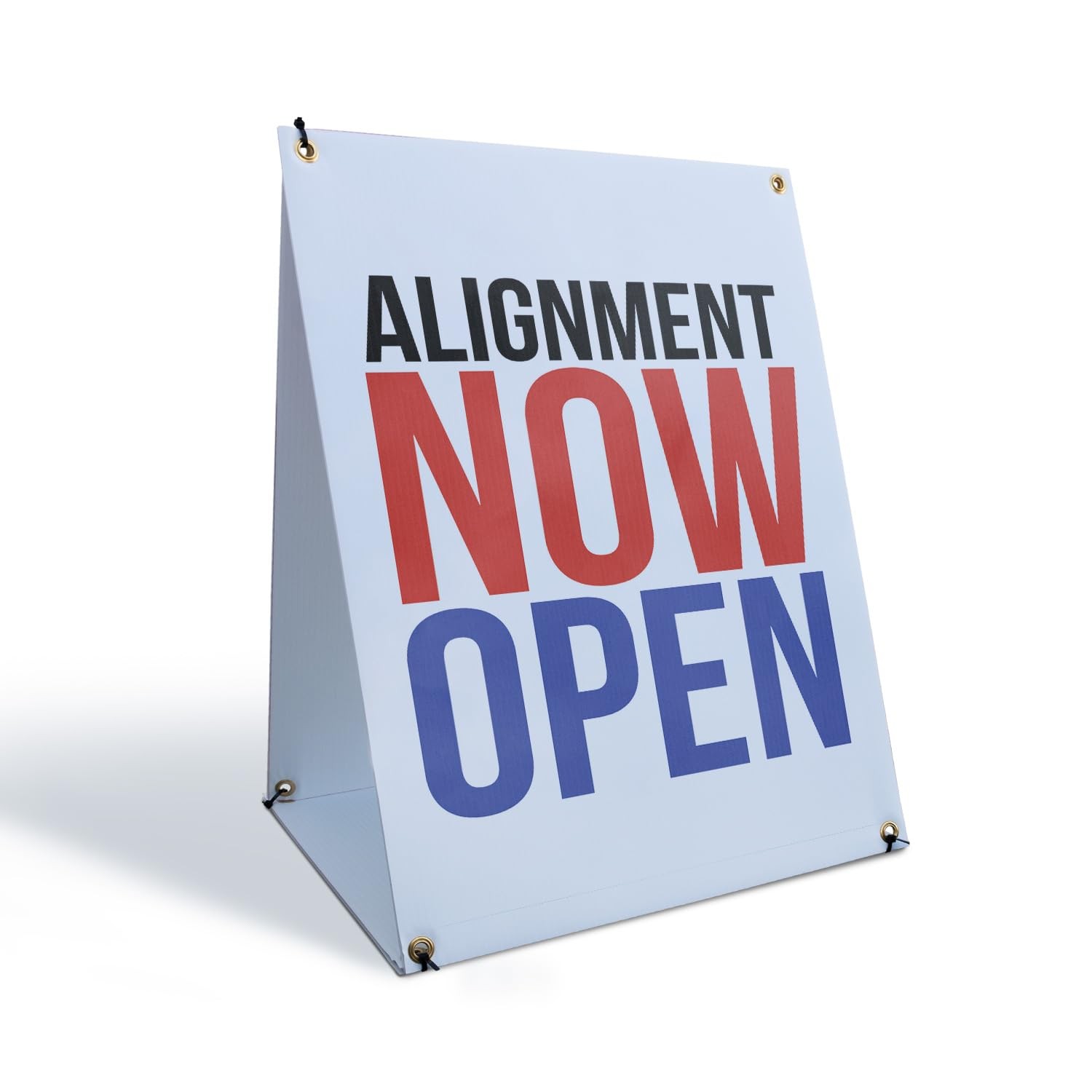 Signmission Alignment Now Open Sidewalk Sign 24 Inch X 36 Inch A-Frame Images