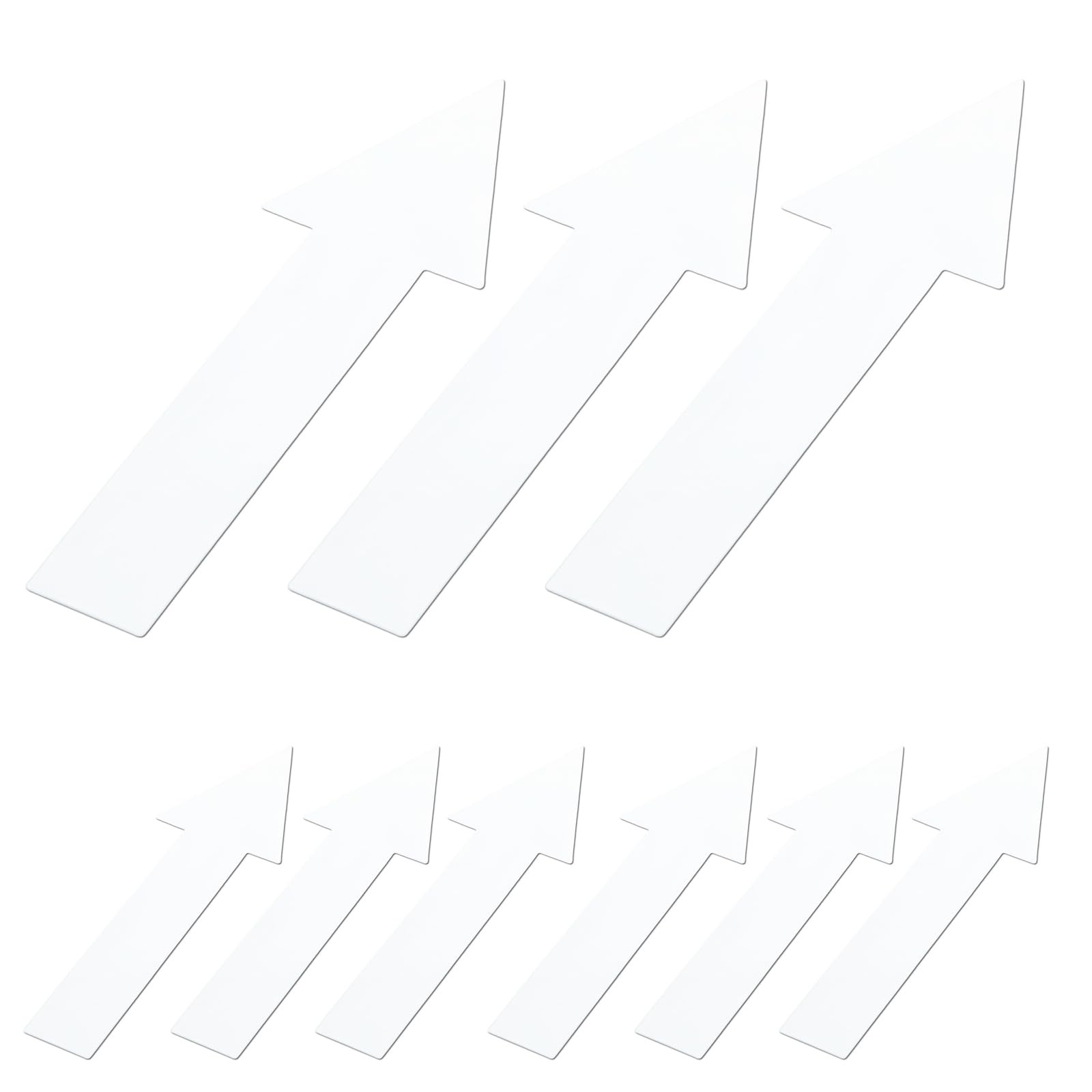 12 Pack 7.87in White Arrow Sign Stickers, PVC Removable Floor Decals Self Adh…