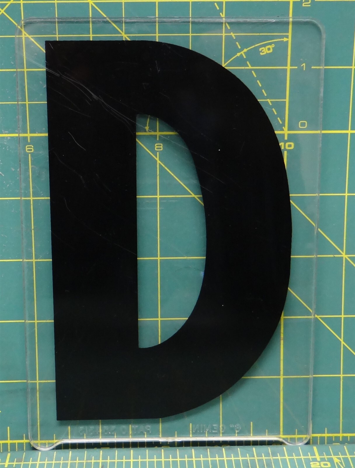 (D) 7&Prime; x 4-1/2&Prime; Acrylic Wagner Zip-Change Marquee Sign Changeable Letter