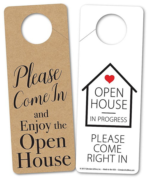 Double Sided Door Hangers for Open Houses (25 per pack)