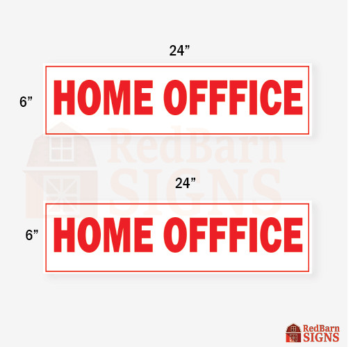 Home Office 6&Prime;x24&Prime; REAL ESTATE RIDER SIGNS Double Sided 2PK – Visible Durable