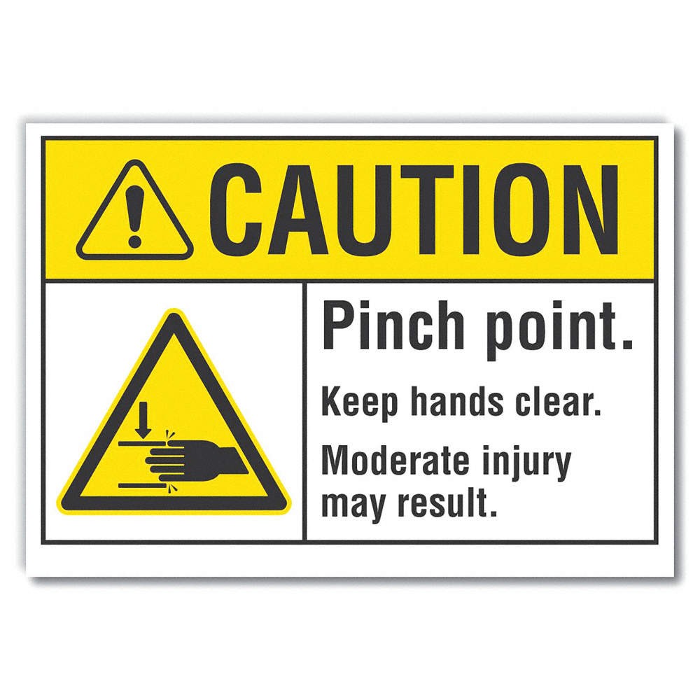 LYLE LCU3-0001-ED_10x7 Caution Sign,7inx10in,Non-PVC Polymer 455Z04