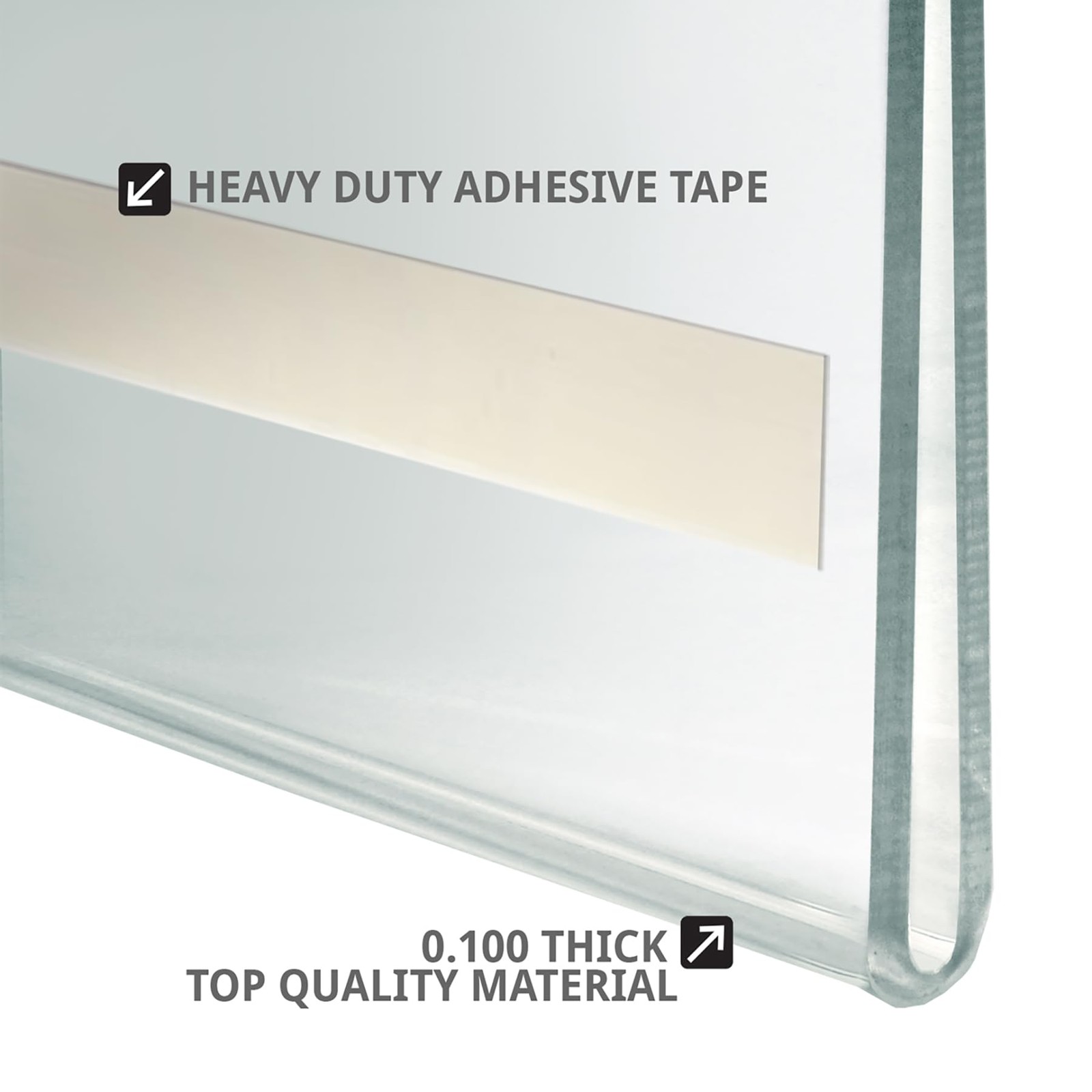 Azar Displays 122029 5.5-Inch W by H 5.5 in. W x in H, Clear