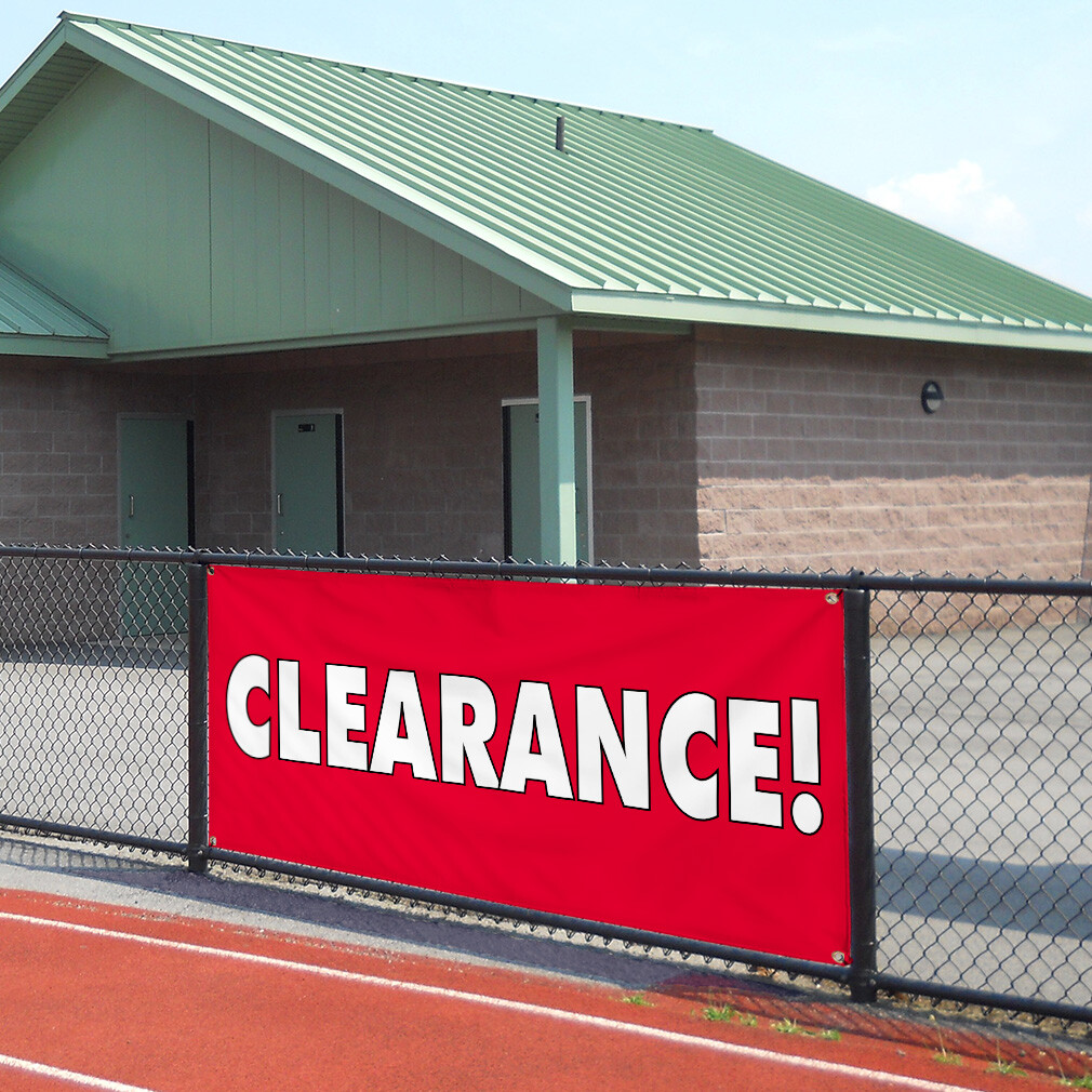 Vinyl Banner Multiple Sizes Clearance! Outdoor Advertising Printing Business