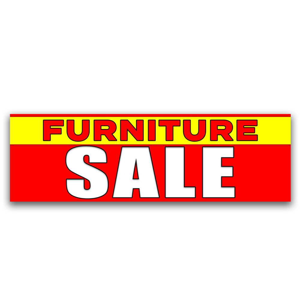 Furniture Sale Vinyl Banner with Optional Sizes (Made in the USA)