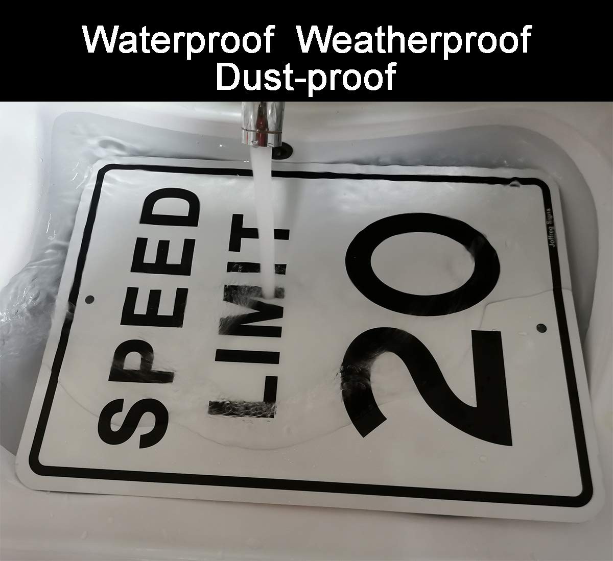 17×12 Inch Speed Limit 20 MPH Reflective Aluminum Safety Road Sign 2 PCS