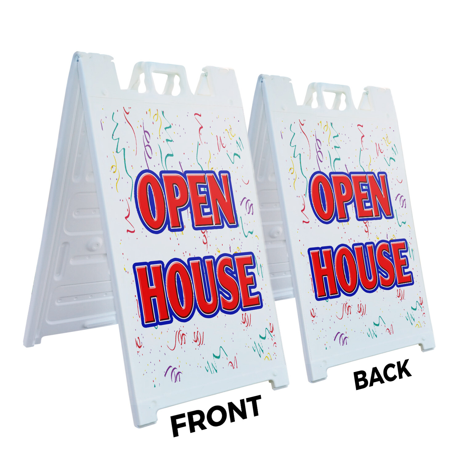A-frame Sidewalk Open House 24&Prime; x 36&Prime; Double Sided A-Frame Sidewalk Sign