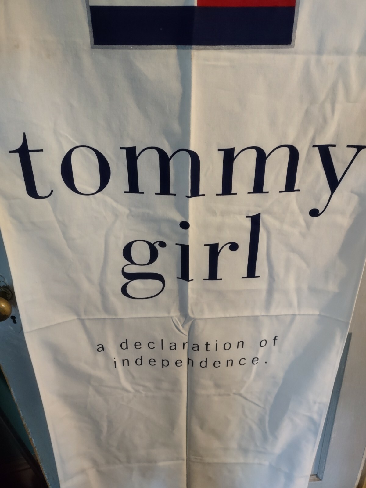 4 Vintage Tommy Hilfiger Advertising Cloth Banners Store Display 68&Prime; x24&Prime;
