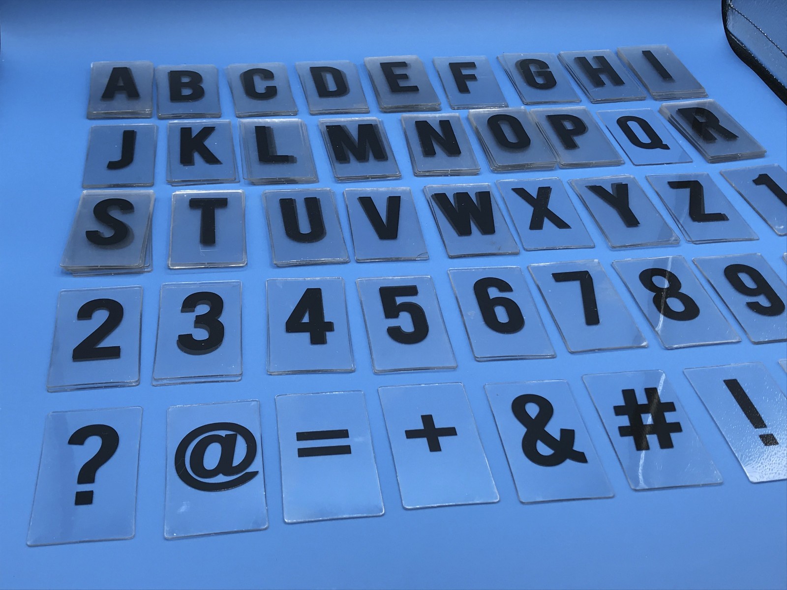 131 Piece Sign Letters Flexible Outdoor 3 x 1.625&Prime; Inch