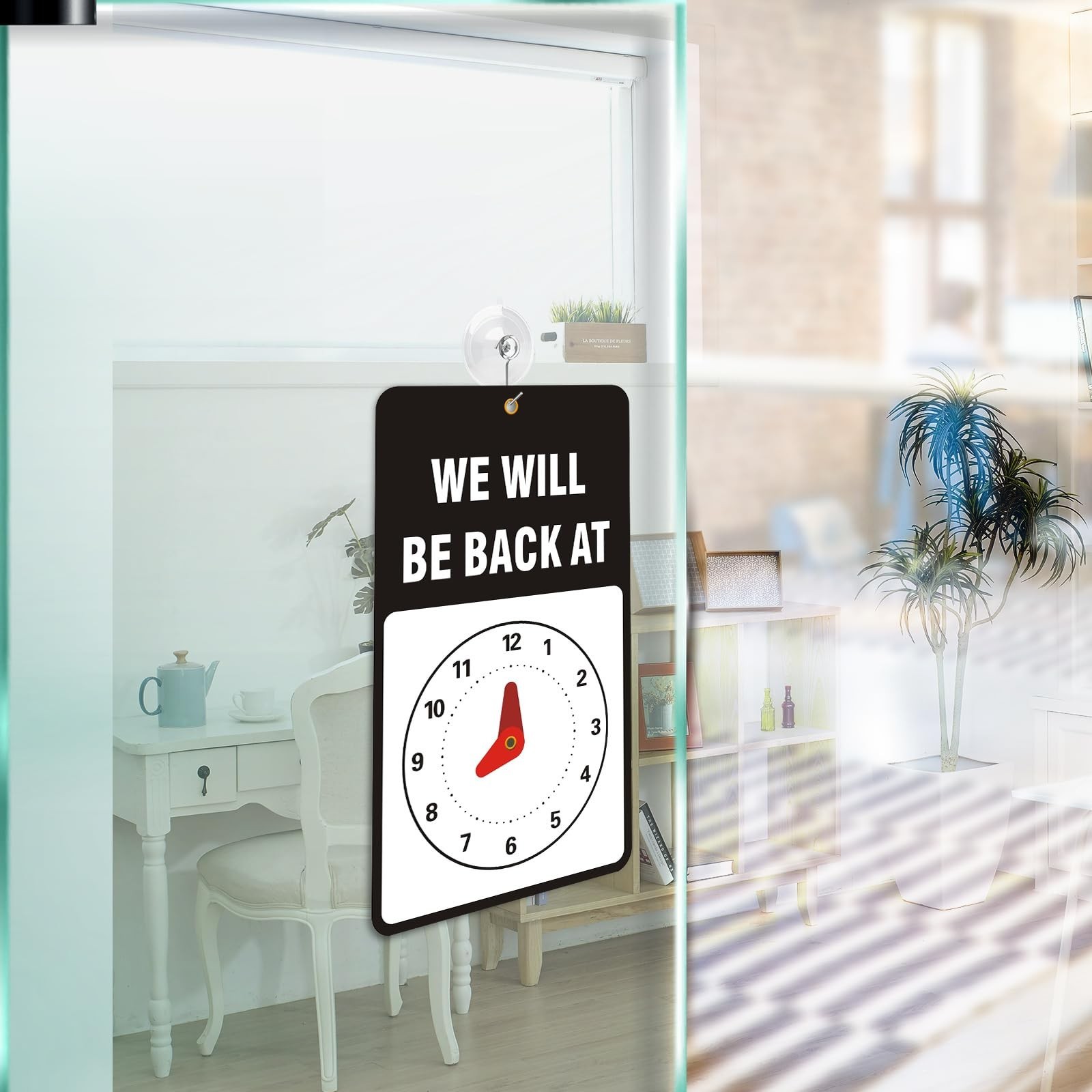 Open Signs for Business with Suction Cups, “We Will Be Back – Welcome We a