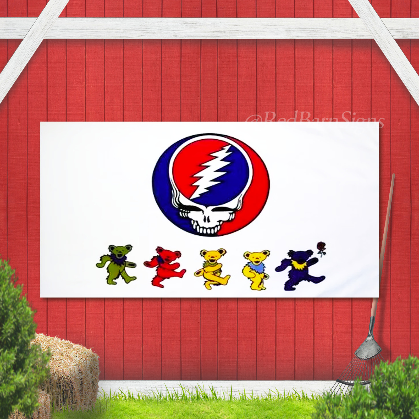 GRATEFUL DEAD FLAG BANNER JERRY GARCIA FAST SHIPPING