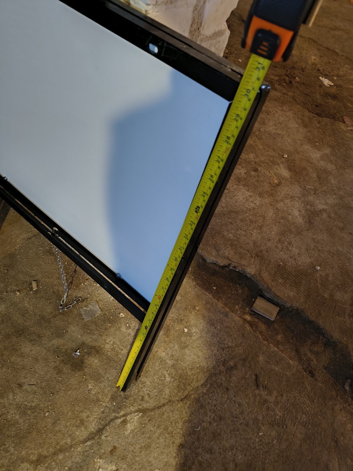 Metal A-Frame Sidewalk Sign Holder Stand 24&Prime;x36&Prime; Double-Sided, Heavy-Duty
