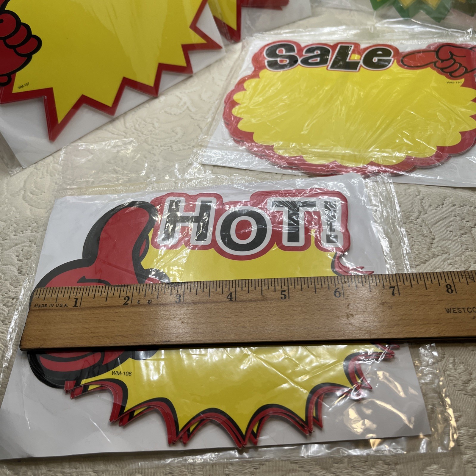 55 Starburst Sign Cards Sale Paper Signs Price Tags Retail Store Free Shipping