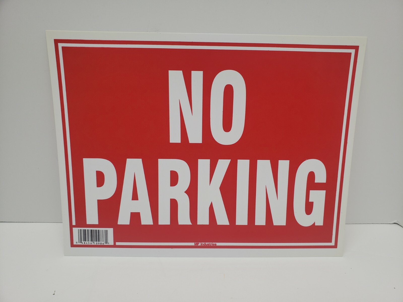 5 Pack, No Parking Sign 9&Prime;x12&Prime; Durable Plastic, Weatherproof, Bright Visible