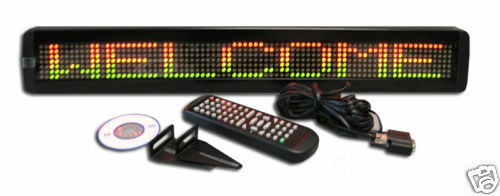 1 Line Color LED Scrolling Message Display moving Sign 26&Prime;x4&Prime;