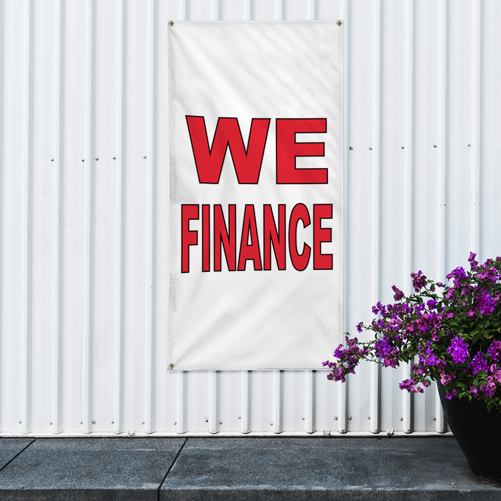 Vertical Vinyl Banner Multiple Sizes We Finance Auto Body Shop Car Repair R