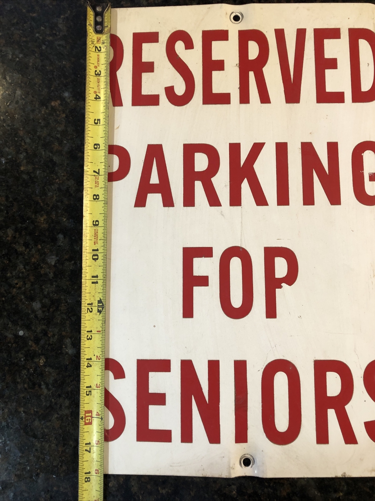 Metal Reserved Parking For Seniors Read