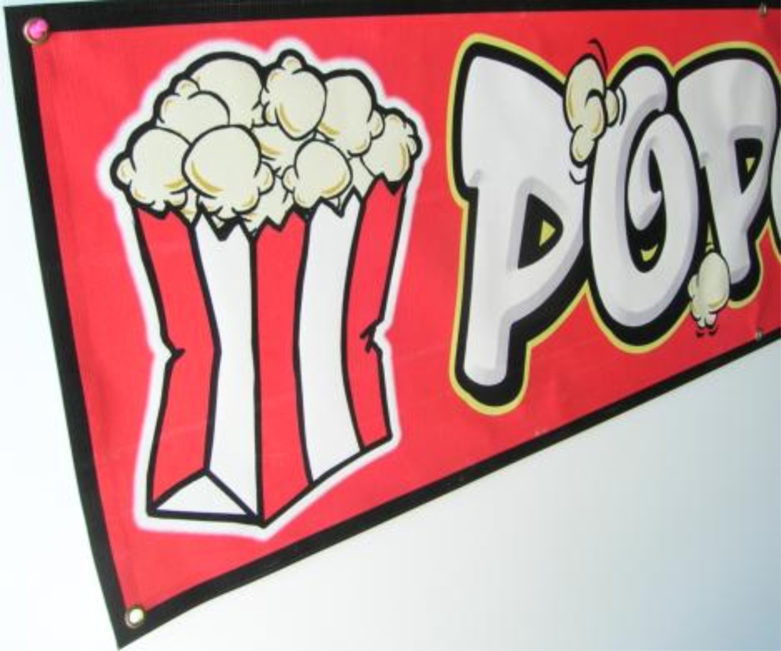 Popcorn Vinyl Banner Sign – Concession – 15oz Heavy Duty