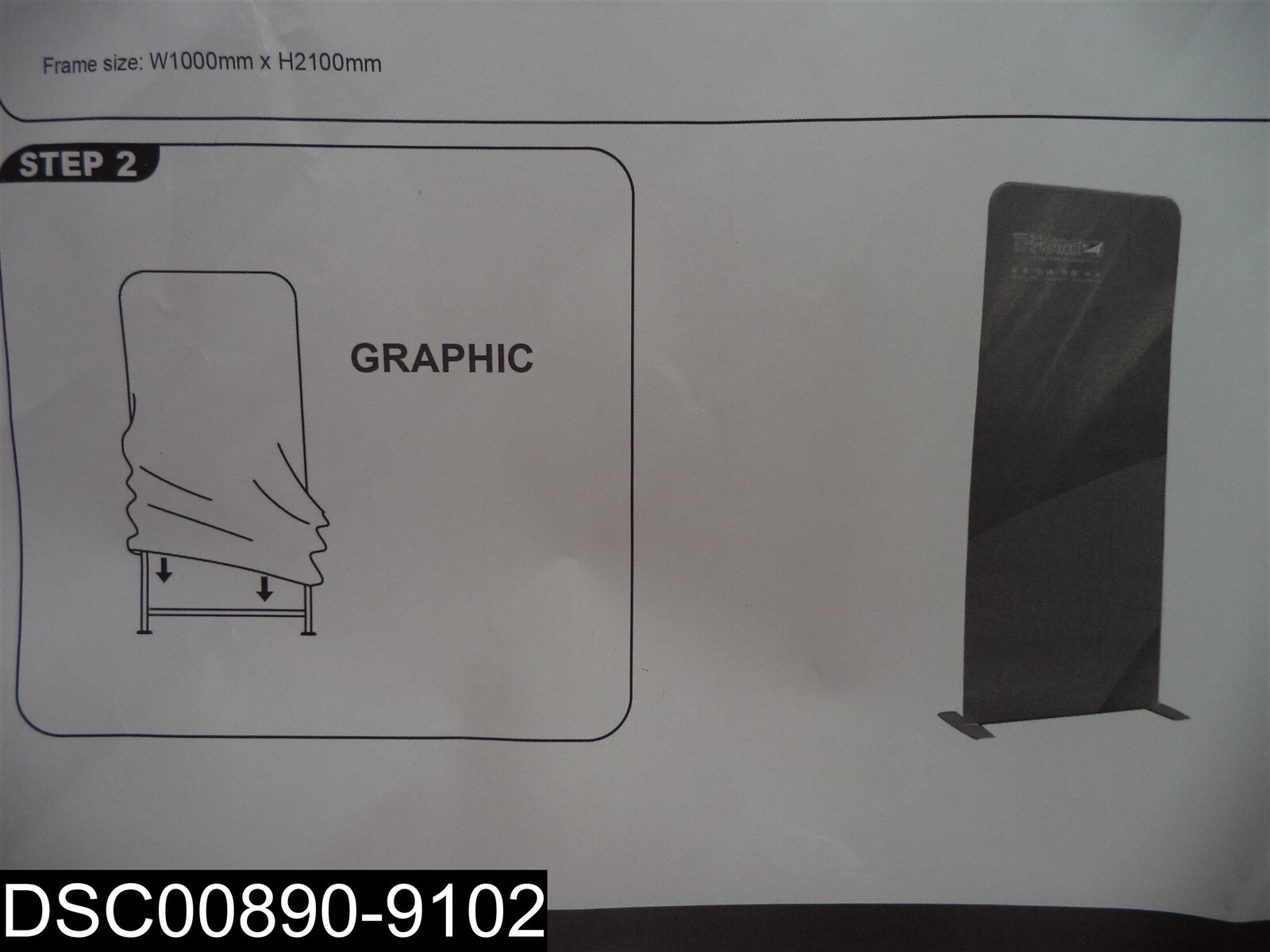 16-65 EZ Extend Banner Stand Only With Case 3&prime; x 6-1/2&prime;