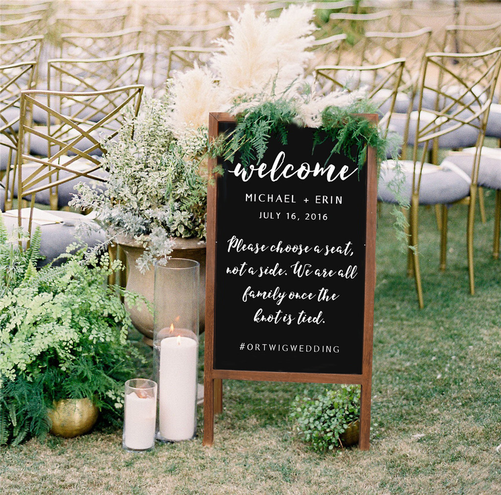 Magnetic A-Frame Chalkboard Message Sign Board Extra Large 44&Prime;x22&Prime; Free Standing
