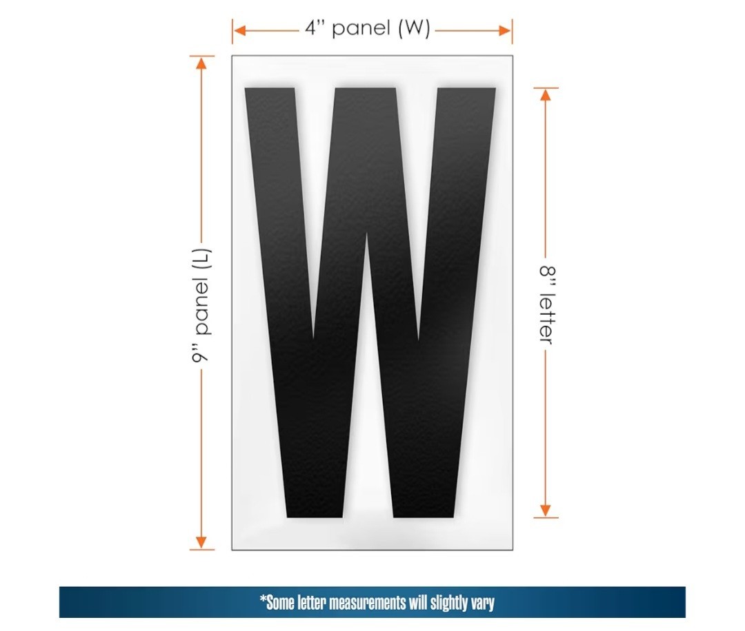 Houseables 8&Prime; Plastic Outdoor Readerboard Marquee Sign Letters ON 9&Prime; 301 Count