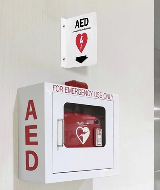 « AED » Projecting Sign | 6&Prime; x 6&Prime; Acrylic, Made in USA