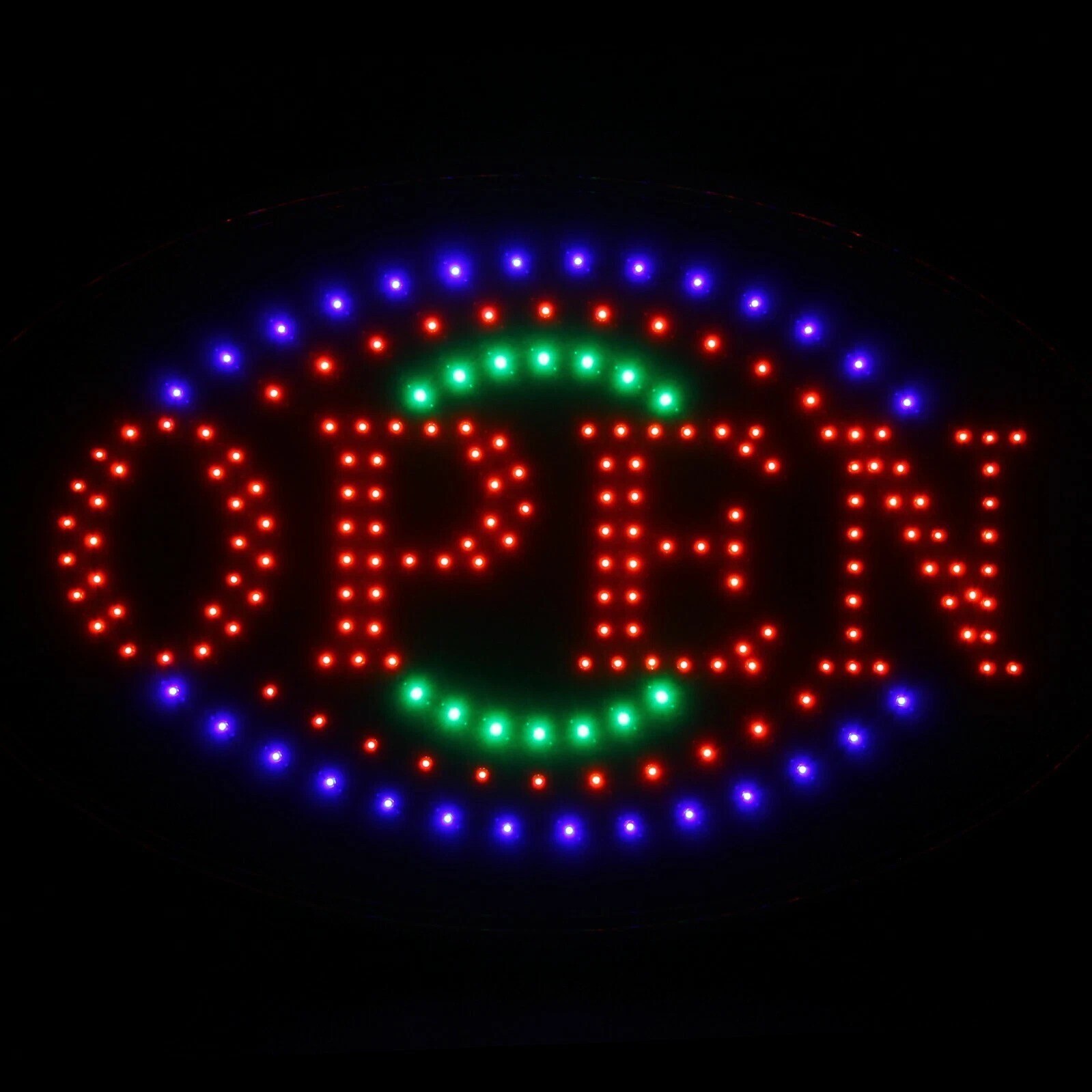 LED Neon Light Animated Motion OPEN Business Sign (19&Prime;x10&Prime;)