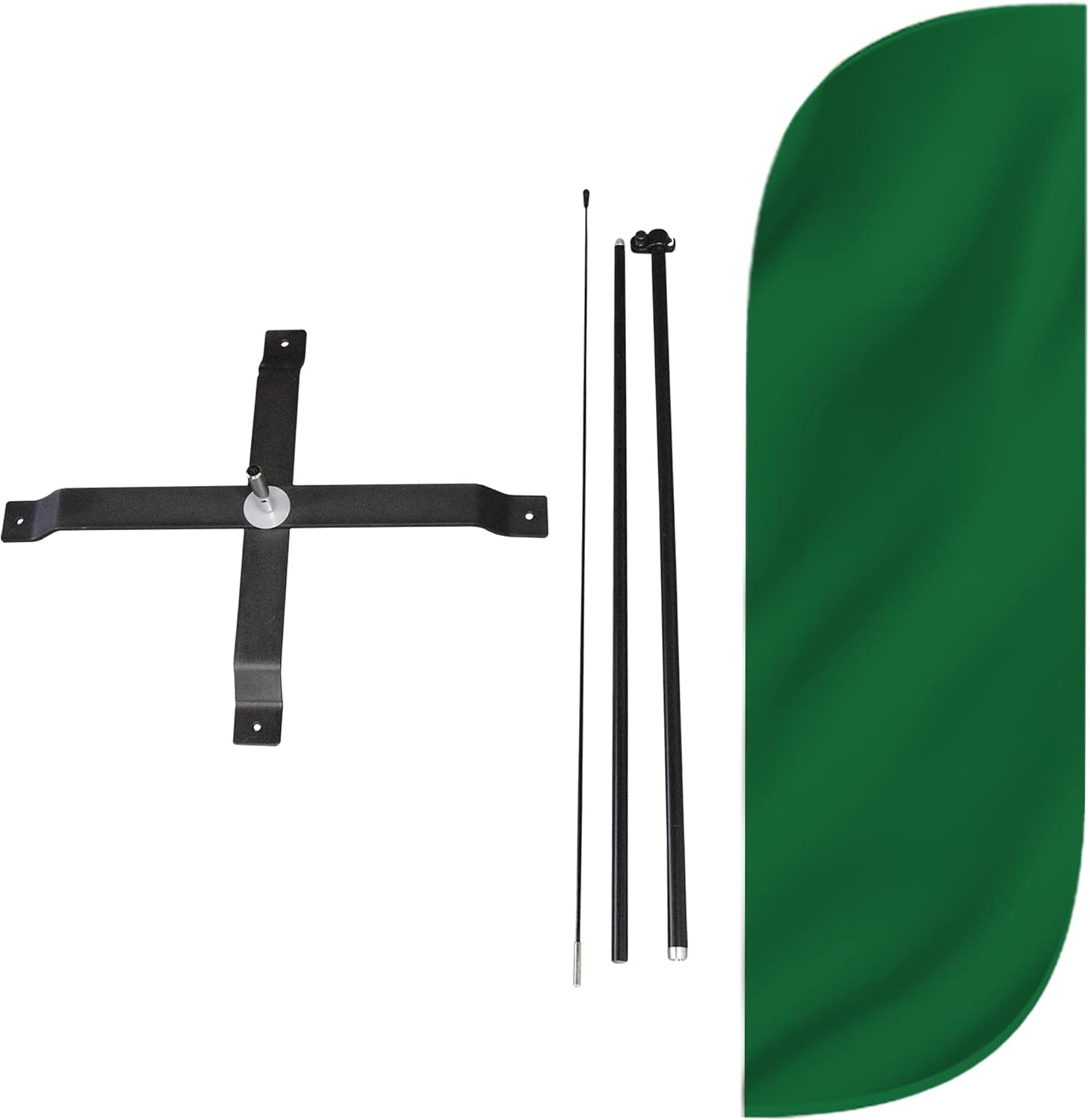 LookOurWay Feather Flag Pole Kit – 7 Feet Tall Advertising Banner with Fiberglas