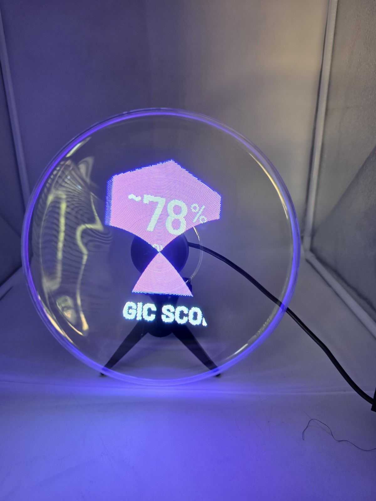 Business 3D Hologram Advertising Display Fan Holographic LED Air Fan Projector