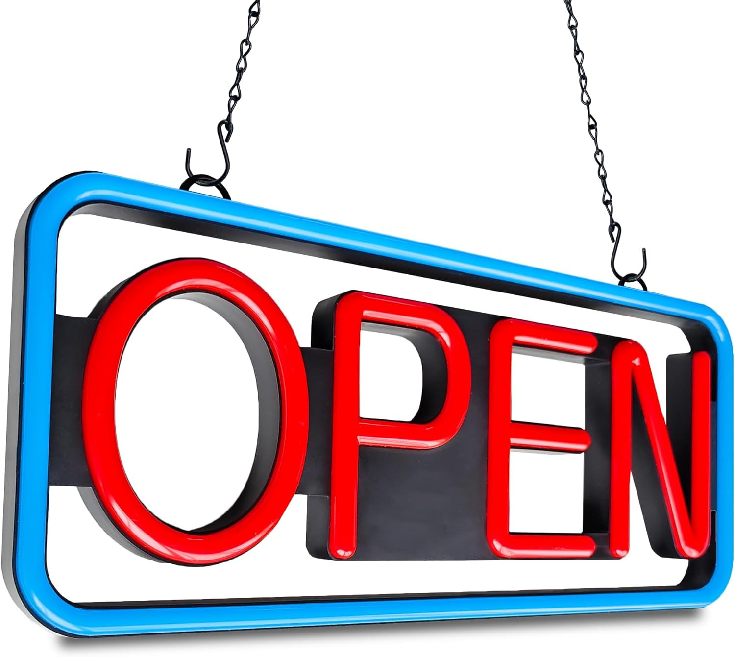 LED Open Sign,Bright Open Sign for Business Window with Remote Control,21X10 Inc