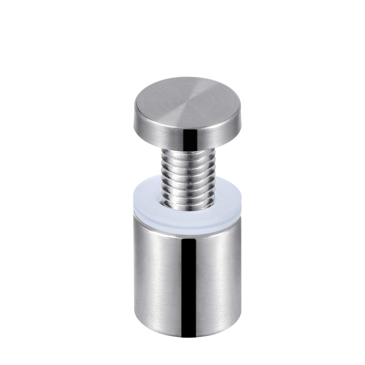 Favide 48 Packs Sign Standoff Screws Advertising 3/4 x 1 Inch, Silver