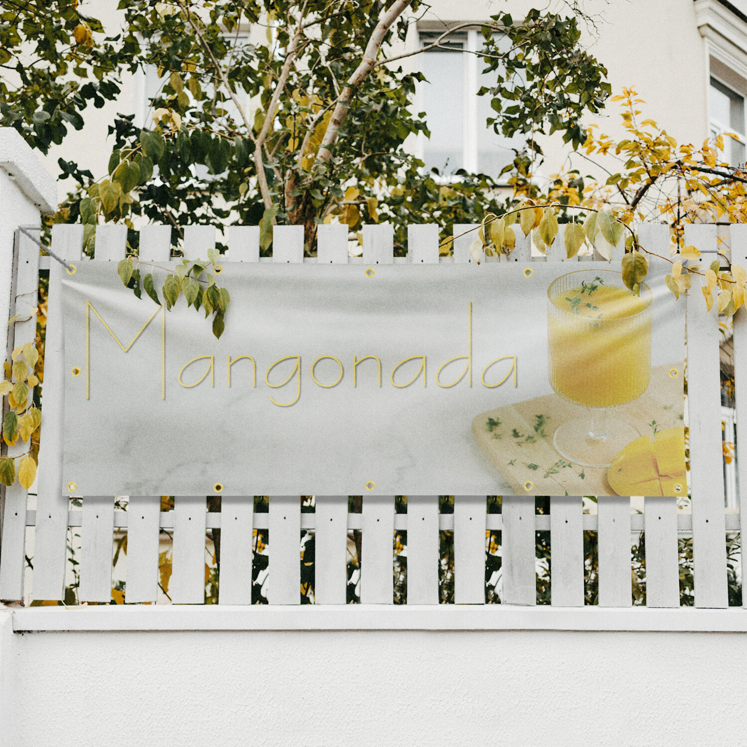 Mangonada 13 oz Vinyl Banner Sign with Metal Grommets Heavy-Duty Single-Sided