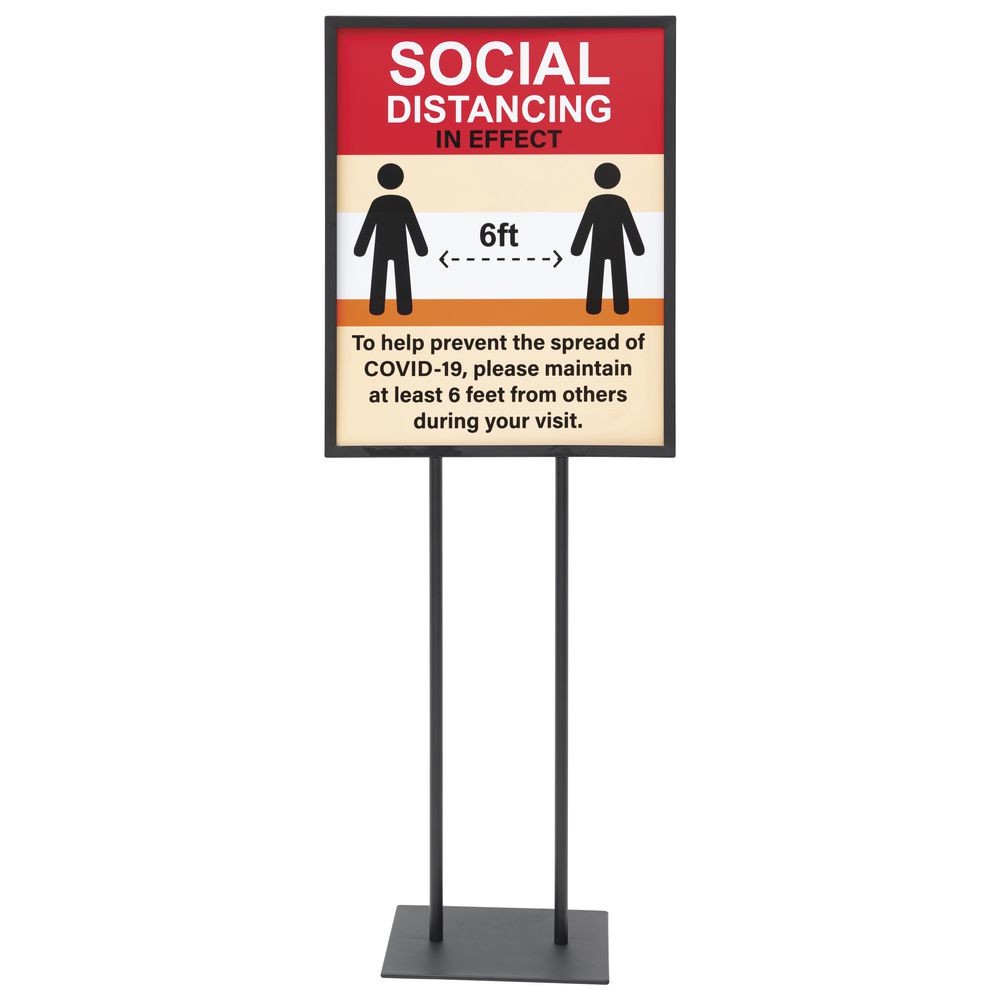 HUBERT® Social Distancing Sign – 22&Prime;W x 28&Prime;H