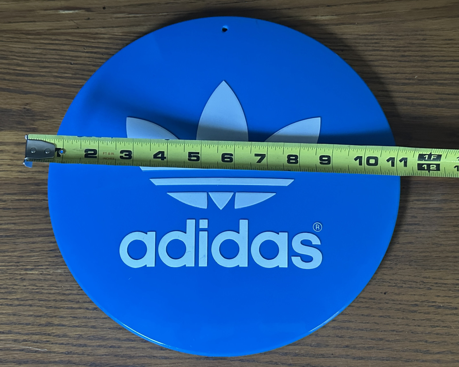 ADIDAS LOLLIPOP DISPLAY SIGN TOP ONLY VINTAGE ORIGINAL STORE DISPLAY Hanging 11&Prime;