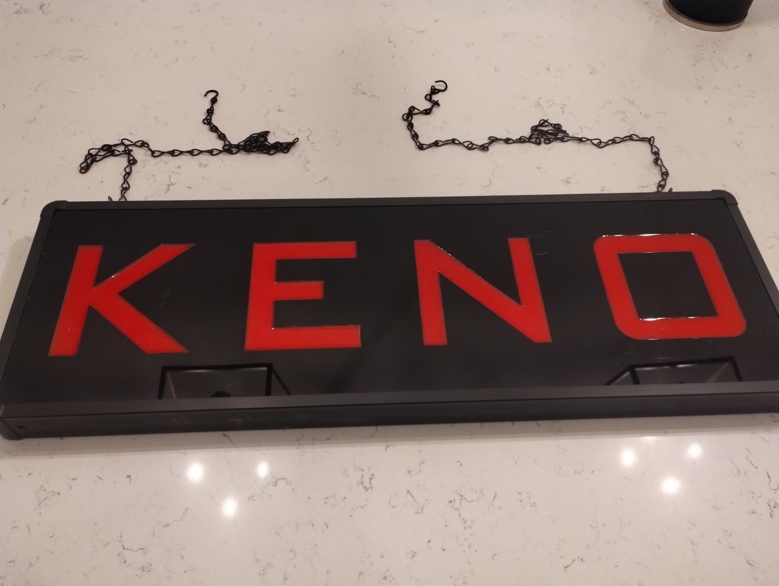 Keno Light Up Led Sign Store Window Lottery Sign Vintage Pro-Lite