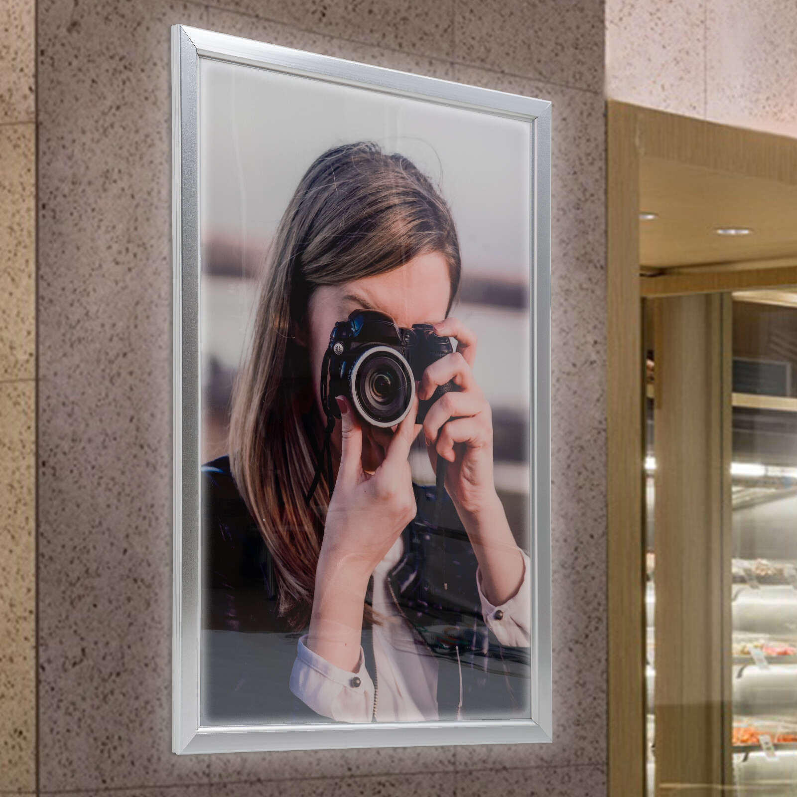 LED Poster Movie Frame Backlit Light Box Advertising Sign Display 24×33/ 27×40 »