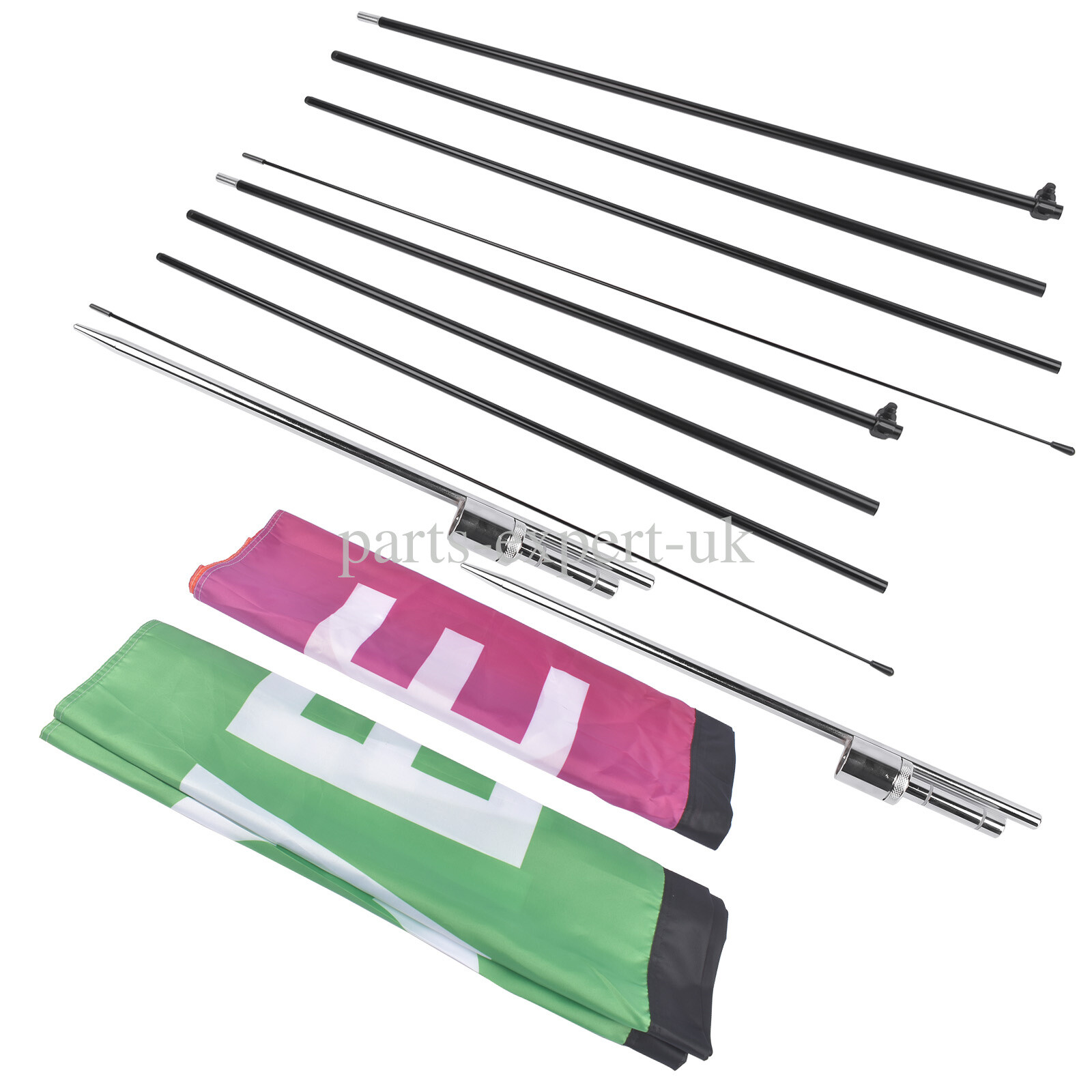 Open Feather Flags with Pole Kit, Advertising Flags for Business 2/3/4 Pack