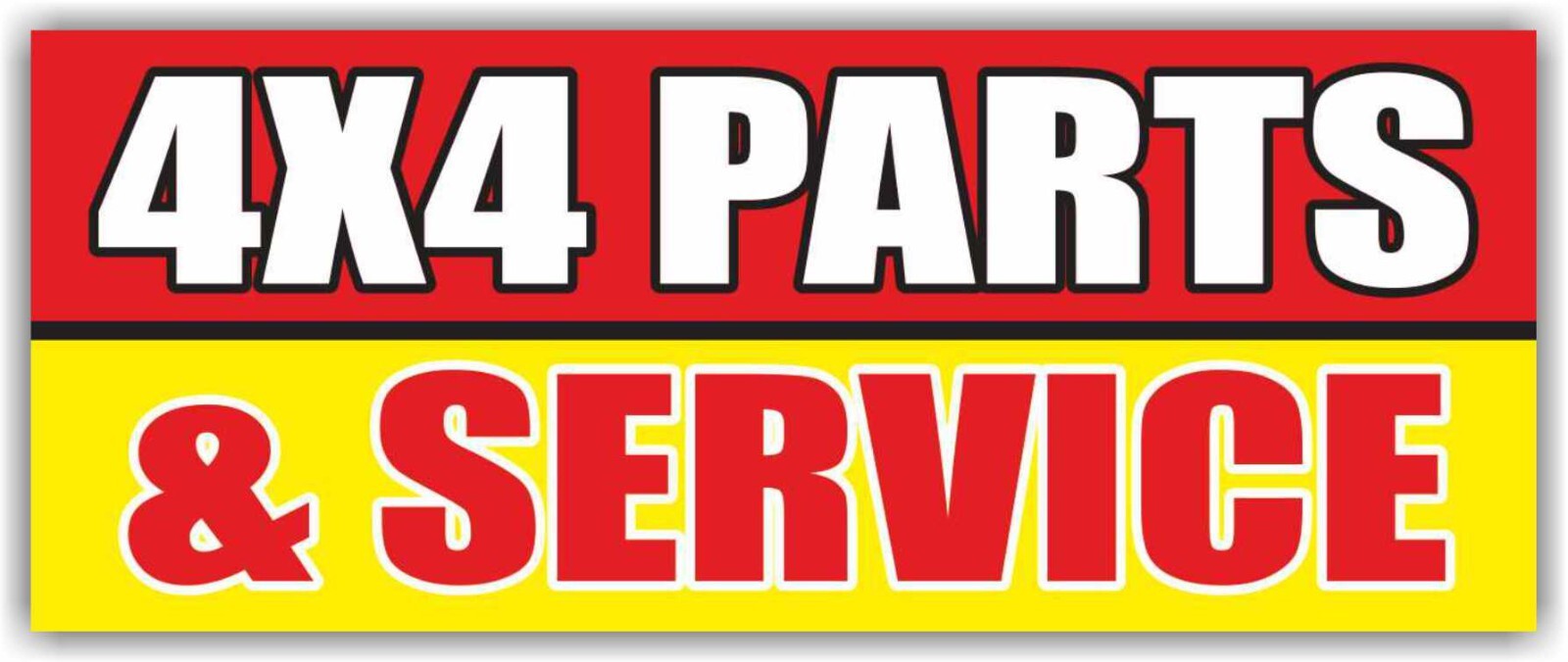 4×4 PARTS SERVICE TIRES Advertising Banner Vinyl Mesh Sign repair mechanic check