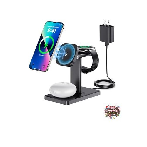 NEW HOUOA Wireless Charger Magsafe Charger 3-in-1 Magnetic Charger Qi Fast