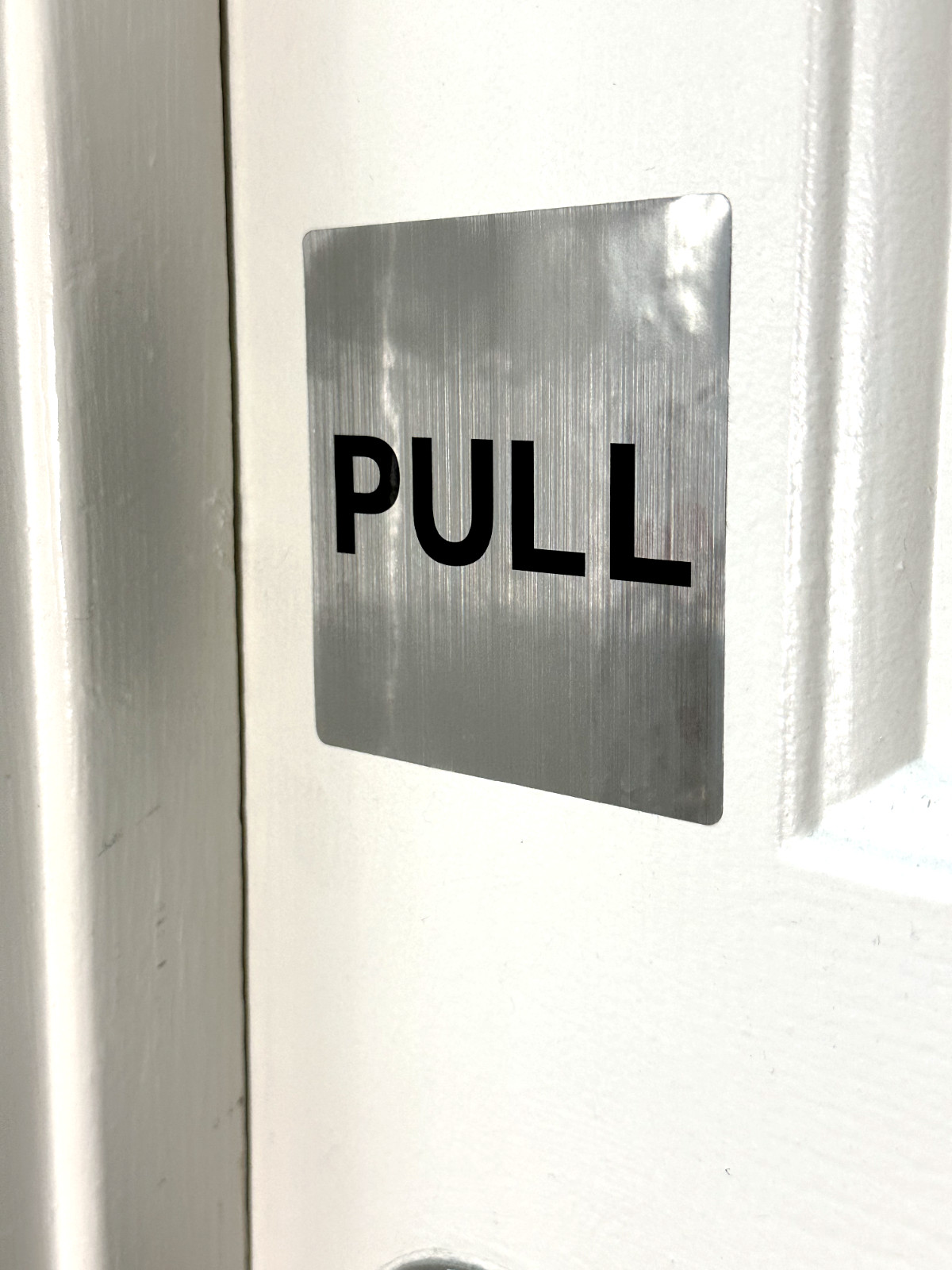PUSH and PULL Door Sign Sticker Decal Vinyl Business Store Shop (5 Pack)