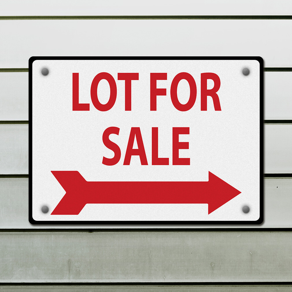 Horizontal Metal Sign Lot for Sale to The Right Weatherproof Street Signage