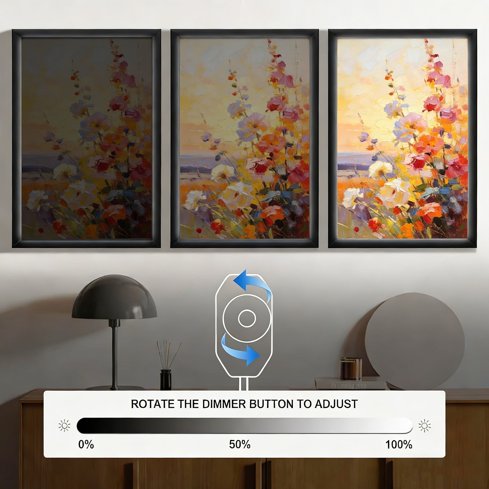 LED Wall Mount Backlit Poster Lightbox Light Up Frame with Dimmer, 16×24 Inch