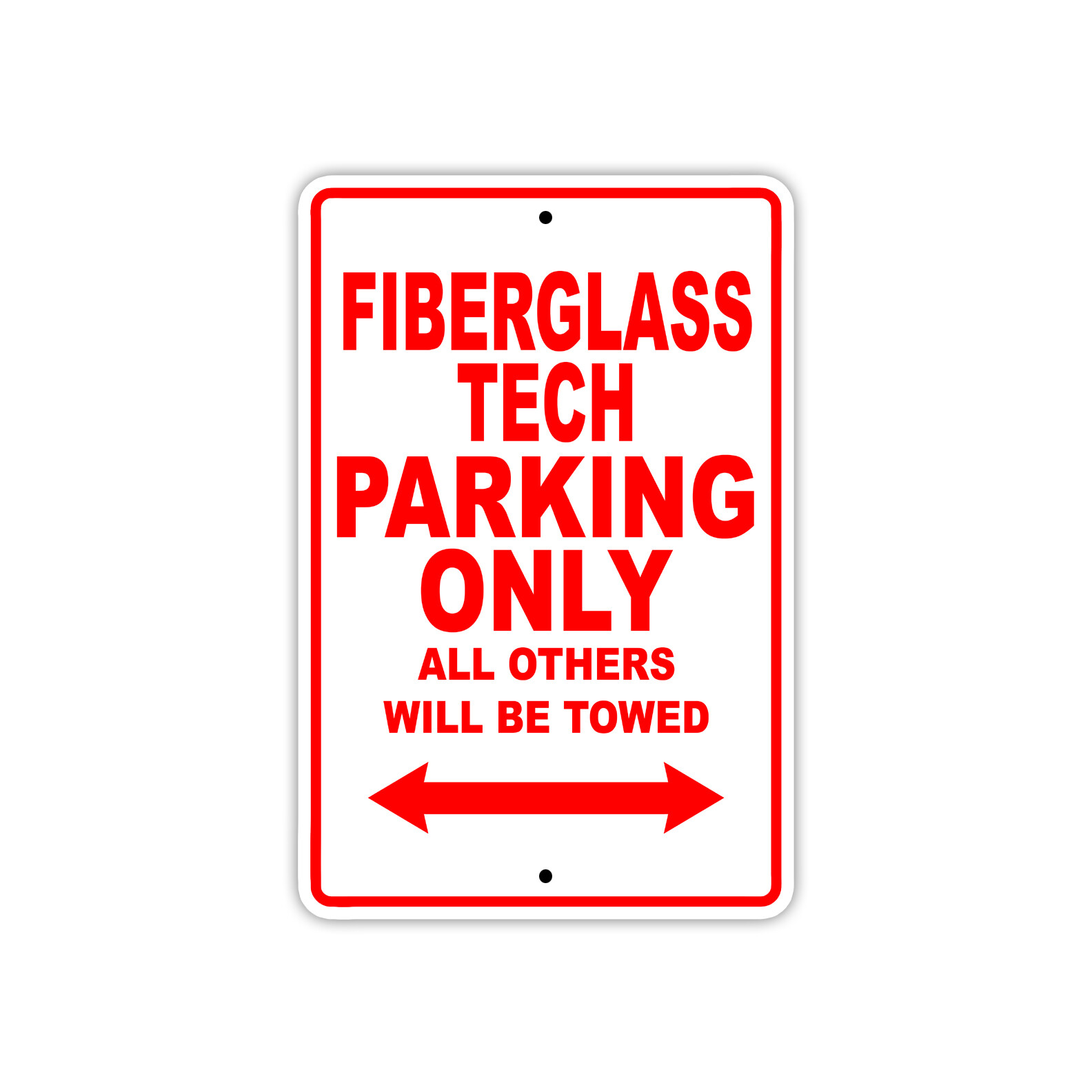 Fiberglass Tech Parking Only Boat Ship Marina Lake Dock Aluminum Metal Tin Sign