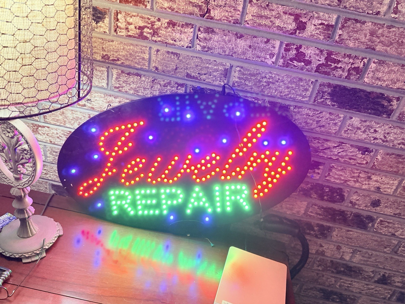 LED Jewelry Repair Sign | Light Up Sign | 15&Prime;H x 27&Prime;W x 2&Prime;D