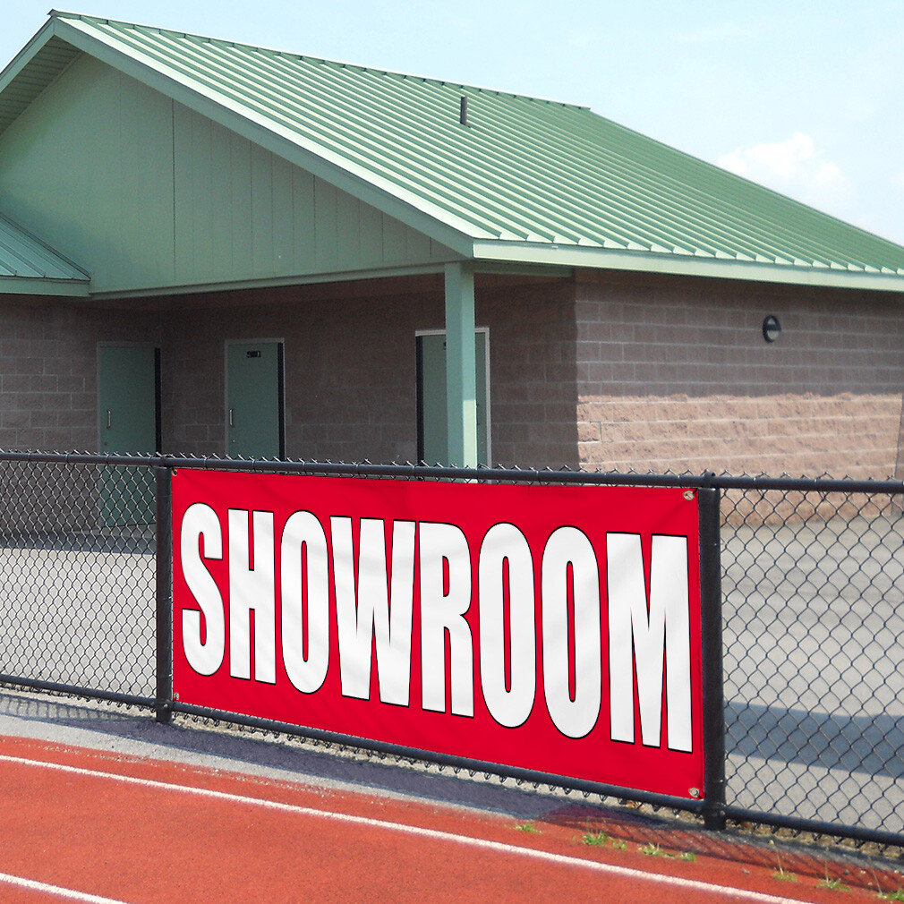 Vinyl Banner Multiple Sizes Showroom Red Home Remodeling Business Outdoor