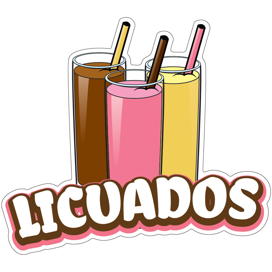 Licuados Decal Concession Stand Food Truck Sticker