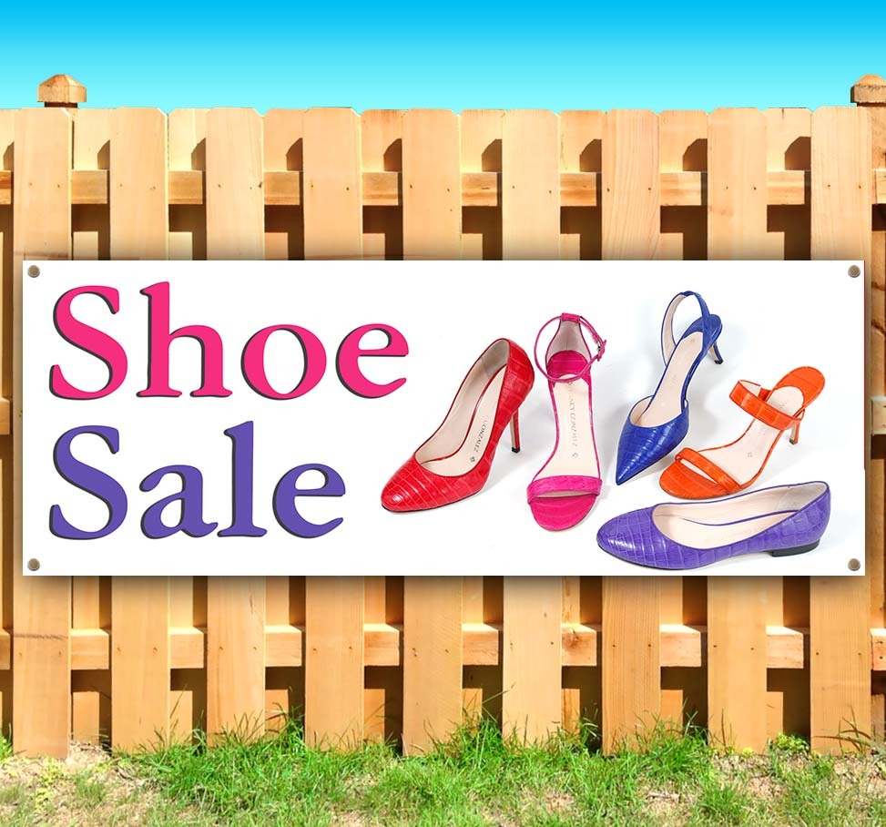 SHOE SALE Advertising Vinyl Banner Flag Sign Many Sizes Available USA