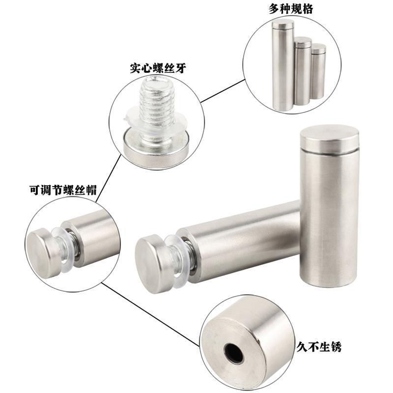 3/4 X 1 Inch Sign Holders Standoff Screws Wall Mount Hardware Advertising Glass