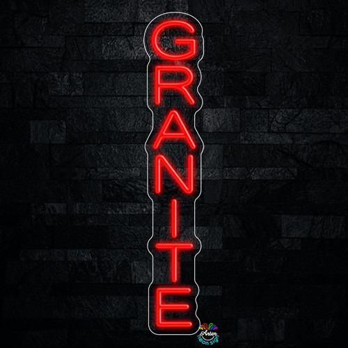 Granite LED Neon Sign 5&Prime;L x 27&Prime;H #32333