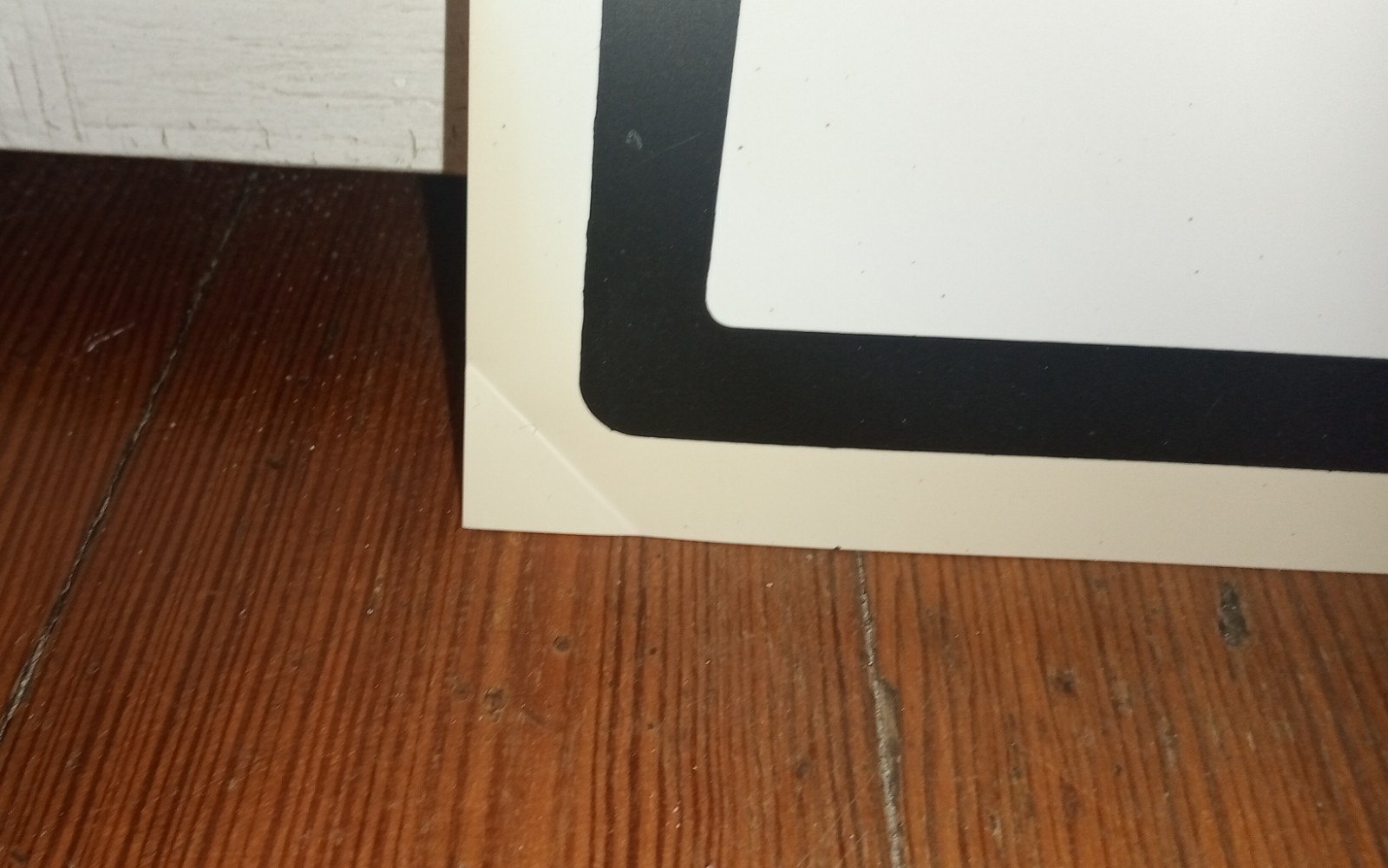 Lot Of 2 12&Prime; X 8&Prime; Black White Orange GARAGE SALE Signs (AGED AND YELLOWING)